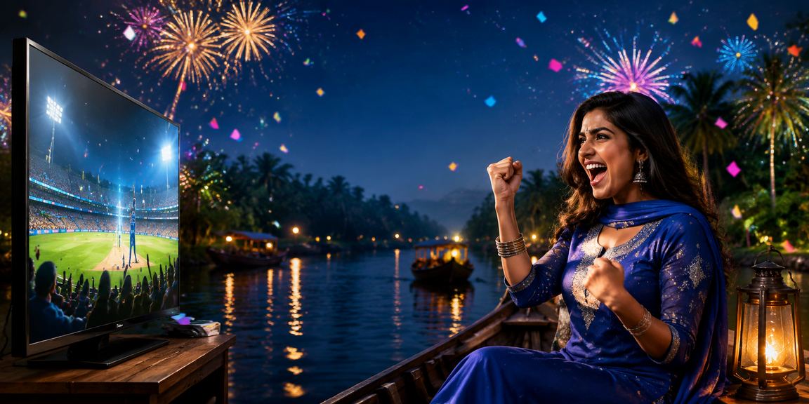 সুন্দরবন অঞ্চলে সালোয়ার কামিজ পরিহিতা নারী ক্রিকেট বেটিং উপভোগ করছেন
